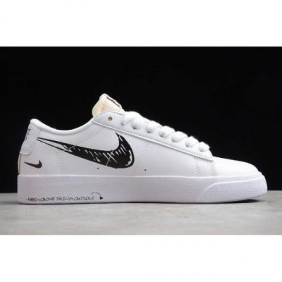 Nike Blazer Mid Qs Hh Beyaz / Siyah Kaykay Ayakkabı Türkiye - DNI8L4WJ